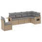 vidaXL Juego de sofás jardín con cojines 6 pzas ratán sintético beige vidaXL Juego de sofás jardín con cojines 6 pzas ratán sintético beige