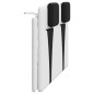vidaXL Cabecero de cama acolchado cuero sintético blanco negro 120 cm vidaXL Cabecero de cama acolchado cuero sintético blanco negro 120 cm