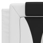 vidaXL Cabecero de cama acolchado cuero sintético blanco negro 120 cm vidaXL Cabecero de cama acolchado cuero sintético blanco negro 120 cm