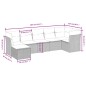 vidaXL Set de comedor de jardín 7 pzas y cojines ratán sintético negro vidaXL Set de comedor de jardín 7 pzas y cojines ratán sintético negro