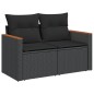 vidaXL Set de sofás de jardín 11 pzas y cojines ratán sintético negro vidaXL Set de sofás de jardín 11 pzas y cojines ratán sintético negro