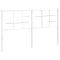 vidaXL Cabecero de metal blanco 150 cm
