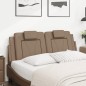 vidaXL Cabecero de cama acolchado cuero sintético capuchino 120 cm vidaXL Cabecero de cama acolchado cuero sintético capuchino 120 cm