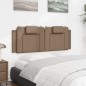 vidaXL Cabecero de cama acolchado cuero sintético capuchino 120 cm vidaXL Cabecero de cama acolchado cuero sintético capuchino 120 cm