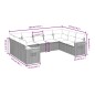 vidaXL Set de sofás de jardín 9 pzas con cojines ratán sintético beige vidaXL Set de sofás de jardín 9 pzas con cojines ratán sintético beige