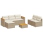 vidaXL Set sofás jardín y cojines 5 pzas ratán sintético acacia beige vidaXL Set sofás jardín y cojines 5 pzas ratán sintético acacia beige
