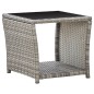 vidaXL Set comedor de jardín 3 piezas con cojines ratán sintético gris vidaXL Set comedor de jardín 3 piezas con cojines ratán sintético gris