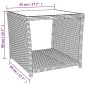 vidaXL Set comedor de jardín 3 piezas con cojines ratán sintético gris vidaXL Set comedor de jardín 3 piezas con cojines ratán sintético gris
