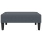 vidaXL Sofá cama de 2 plazas con taburete terciopelo gris oscuro vidaXL Sofá cama de 2 plazas con taburete terciopelo gris oscuro