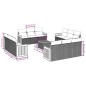 vidaXL Set sofás de jardín con cojines 13 pzas ratán sintético beige vidaXL Set sofás de jardín con cojines 13 pzas ratán sintético beige