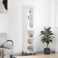 vidaXL Aparador alto madera contrachapada blanco 34,5x34x180 cm vidaXL Aparador alto madera contrachapada blanco 34,5x34x180 cm