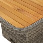 vidaXL Juego de comedor de jardín 4 piezas con cojines ratán PE gris vidaXL Juego de comedor de jardín 4 piezas con cojines ratán PE gris