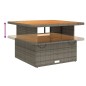 vidaXL Juego de comedor de jardín 4 piezas con cojines ratán PE gris vidaXL Juego de comedor de jardín 4 piezas con cojines ratán PE gris