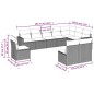 vidaXL Set de sofás de jardín 10 pzas con cojines ratán sintético gris vidaXL Set de sofás de jardín 10 pzas con cojines ratán sintético gris