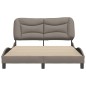 vidaXL Estructura de cama con cabecero de tela gris taupe 120x200 cm vidaXL Estructura de cama con cabecero de tela gris taupe 120x200 cm