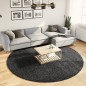 vidaXL Alfombra de pelo largo moderna gris antracita Ø 240 cm vidaXL Alfombra de pelo largo moderna gris antracita Ø 240 cm