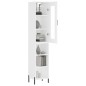 vidaXL Aparador alto madera contrachapada blanco 34,5x34x180 cm vidaXL Aparador alto madera contrachapada blanco 34,5x34x180 cm
