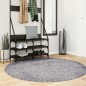 vidaXL Alfombra de pelo largo moderna azul Ø 160 cm vidaXL Alfombra de pelo largo moderna azul Ø 160 cm