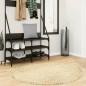 vidaXL Alfombra de pelo largo moderna dorado Ø 120 cm vidaXL Alfombra de pelo largo moderna dorado Ø 120 cm