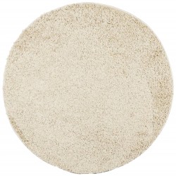 vidaXL Alfombra de pelo largo moderna dorado Ø 120 cm
