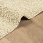 vidaXL Alfombra de pelo largo moderna dorado 200x200 cm vidaXL Alfombra de pelo largo moderna dorado 200x200 cm