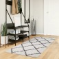 vidaXL Alfombra de pelo largo moderna crema y negro 80x200 cm vidaXL Alfombra de pelo largo moderna crema y negro 80x200 cm
