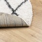 vidaXL Alfombra de pelo largo moderna crema y negro Ø 280 cm vidaXL Alfombra de pelo largo moderna crema y negro Ø 280 cm