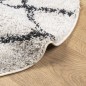 vidaXL Alfombra de pelo largo moderna crema y negro Ø 280 cm vidaXL Alfombra de pelo largo moderna crema y negro Ø 280 cm