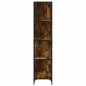 vidaXL Librería con 4 peldaños madera roble ahumado 139x33,5x149 cm vidaXL Librería con 4 peldaños madera roble ahumado 139x33,5x149 cm