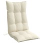 vidaXL Cojines de silla respaldo alto 2 uds tela Oxford color crema vidaXL Cojines de silla respaldo alto 2 uds tela Oxford color crema