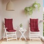 vidaXL Cojines de silla con respaldo alto 2 uds tela Oxford rojo tinto vidaXL Cojines de silla con respaldo alto 2 uds tela Oxford rojo tinto