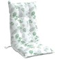 vidaXL Cojines silla respaldo alto 4 uds tela Oxford estampado hojas vidaXL Cojines silla respaldo alto 4 uds tela Oxford estampado hojas