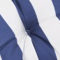 vidaXL Cojines silla respaldo alto 4 uds tela Oxford rayas azul blanco vidaXL Cojines silla respaldo alto 4 uds tela Oxford rayas azul blanco