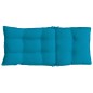 vidaXL Cojines de silla con respaldo alto 4 uds tela Oxford azul claro vidaXL Cojines de silla con respaldo alto 4 uds tela Oxford azul claro