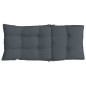 vidaXL Cojines de silla respaldo alto 4 uds tela Oxford gris antracita vidaXL Cojines de silla respaldo alto 4 uds tela Oxford gris antracita