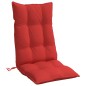 vidaXL Cojines de silla con respaldo alto 2 uds tela Oxford rojo vidaXL Cojines de silla con respaldo alto 2 uds tela Oxford rojo