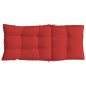vidaXL Cojines de silla con respaldo alto 2 uds tela Oxford rojo vidaXL Cojines de silla con respaldo alto 2 uds tela Oxford rojo