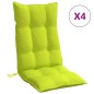vidaXL Cojines de silla respaldo alto 4 uds tela Oxford verde brillo vidaXL Cojines de silla respaldo alto 4 uds tela Oxford verde brillo