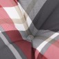 vidaXL Cojines de silla de respaldo bajo 2 uds tela de cuadros vidaXL Cojines de silla de respaldo bajo 2 uds tela de cuadros