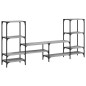 vidaXL Mueble de TV madera de ingeniería gris Sonoma 206,5x28,5x95 cm vidaXL Mueble de TV madera de ingeniería gris Sonoma 206,5x28,5x95 cm