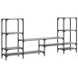 vidaXL Mueble de TV madera de ingeniería gris Sonoma 206,5x28,5x95 cm vidaXL Mueble de TV madera de ingeniería gris Sonoma 206,5x28,5x95 cm