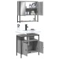 vidaXL Set de muebles de baño 2 pzas madera contrachapada gris sonoma vidaXL Set de muebles de baño 2 pzas madera contrachapada gris sonoma