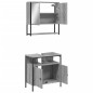 vidaXL Set de muebles de baño 2 pzas madera contrachapada gris sonoma vidaXL Set de muebles de baño 2 pzas madera contrachapada gris sonoma