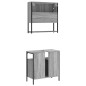 vidaXL Set de muebles de baño 2 pzas madera contrachapada gris sonoma vidaXL Set de muebles de baño 2 pzas madera contrachapada gris sonoma