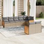 vidaXL Juego de sofás de jardín con cojines beige 8 pzas ratán PE vidaXL Juego de sofás de jardín con cojines beige 8 pzas ratán PE