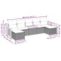 vidaXL Set sofás de jardín 7 piezas y cojines ratán sintético beige vidaXL Set sofás de jardín 7 piezas y cojines ratán sintético beige