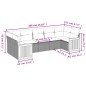 vidaXL Set sofás de jardín 7 piezas y cojines ratán sintético beige vidaXL Set sofás de jardín 7 piezas y cojines ratán sintético beige