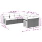 vidaXL Set de sofás de jardín 8 piezas y cojines ratán sintético negro vidaXL Set de sofás de jardín 8 piezas y cojines ratán sintético negro