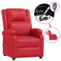 vidaXL Sillón de masaje eléctrico cuero sintético rojo vidaXL Sillón de masaje eléctrico cuero sintético rojo