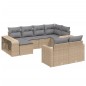 vidaXL Juego de sofás jardín con cojines beige 10 pzas ratán sintético vidaXL Juego de sofás jardín con cojines beige 10 pzas ratán sintético